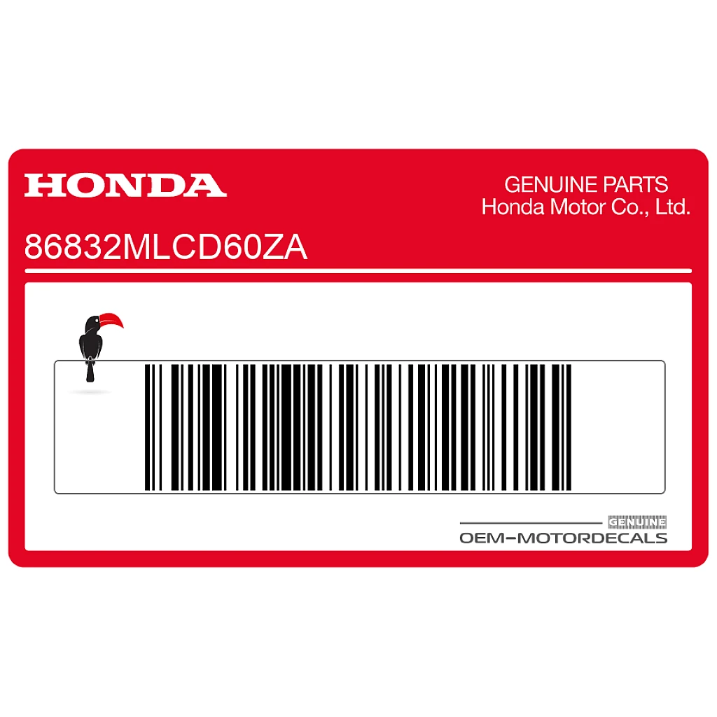 Honda XL750 Transalp Zijkap Sticker Grafiek OEM 86832MLCD60ZA