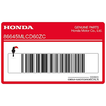 Autocollant de flanc de carénage droit TRANSALP