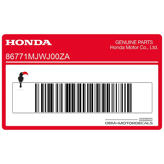 Pegatina Honda CBR500R Carenado Lateral 500R OEM 86771MJWJ00ZA
