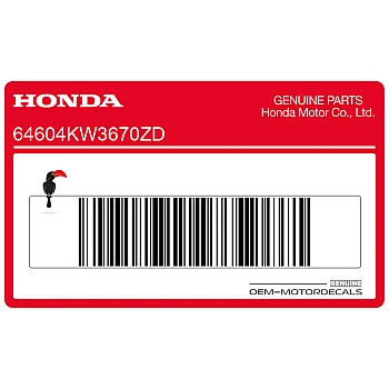 Aufkleber rechte Verkleidung