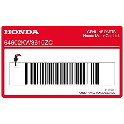 Autocollant de carénage latéral NX250 Dominator, côté gauche