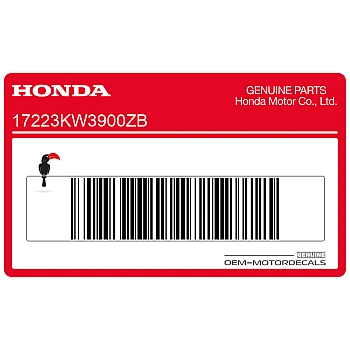 Naklejka na obudowę filtra powietrza