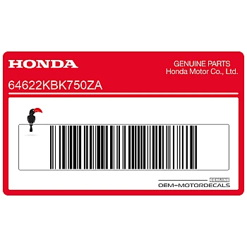 Linker kuipdeel sticker, linkerkant