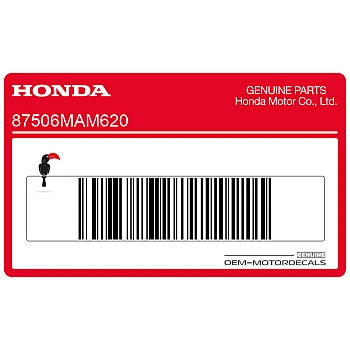 Naklejka ostrzegawcza komory akumulatora, lewa strona