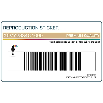 Emblema R1 carenatura laterale sinistra