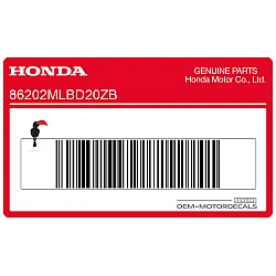 Emblème Honda Wing pour aile latérale gauche