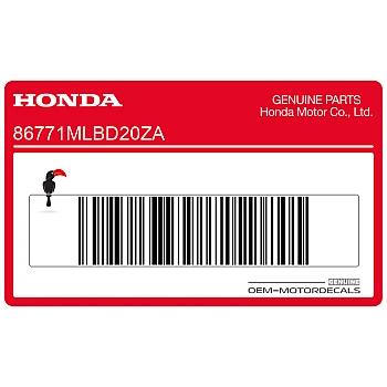 Autocollant de coque arrière droit Hornet, côté droit