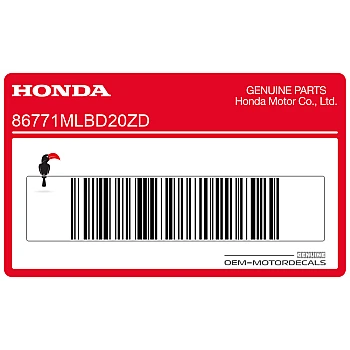 Autocollant de coque arrière droit Hornet, côté droit