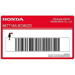 Autocollant Hornet pour coque arrière droite