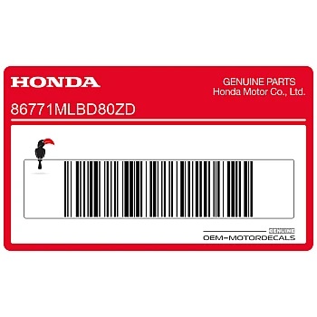 Autocollant Hornet pour coque arrière droite