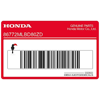 Autocollant de coque arrière gauche Hornet