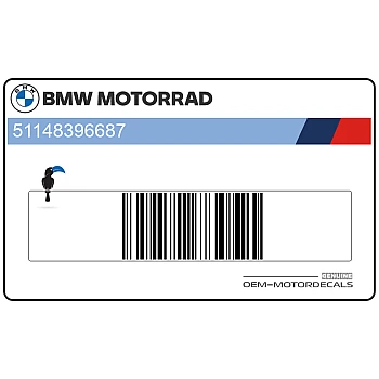 Sticker zijkofferdeksel, links
