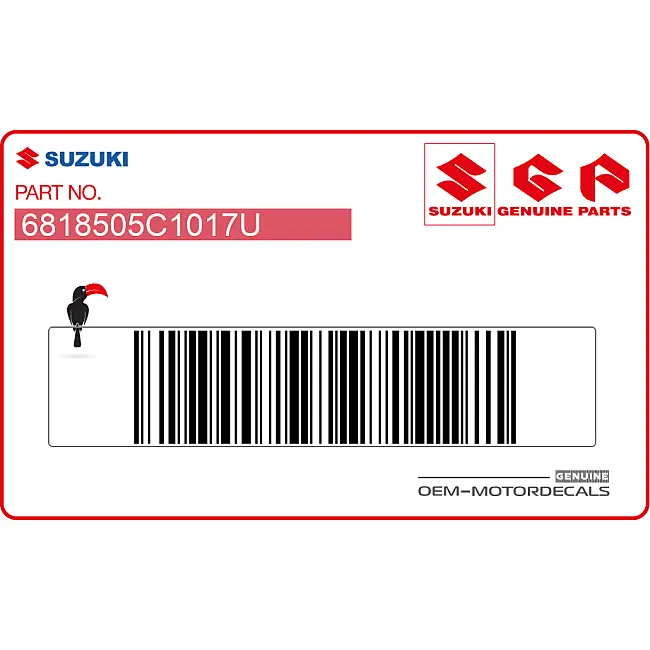 Emblema carenatura Suzuki RF900R OEM 6818505C1017U