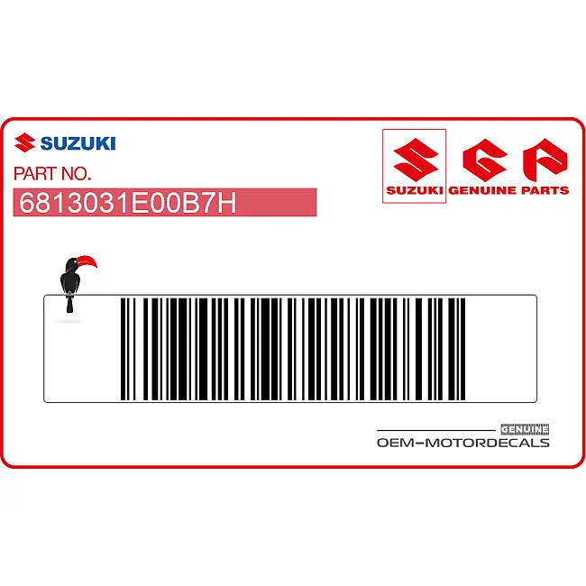 Suzuki RF900R Adesivo carena telaio destro OEM 6813031E00B7H