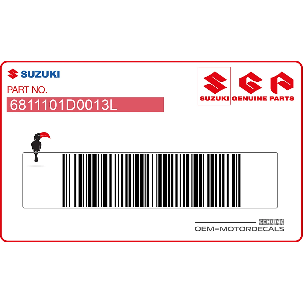 Emblème de réservoir Suzuki RF900R OEM 6811101D0013L