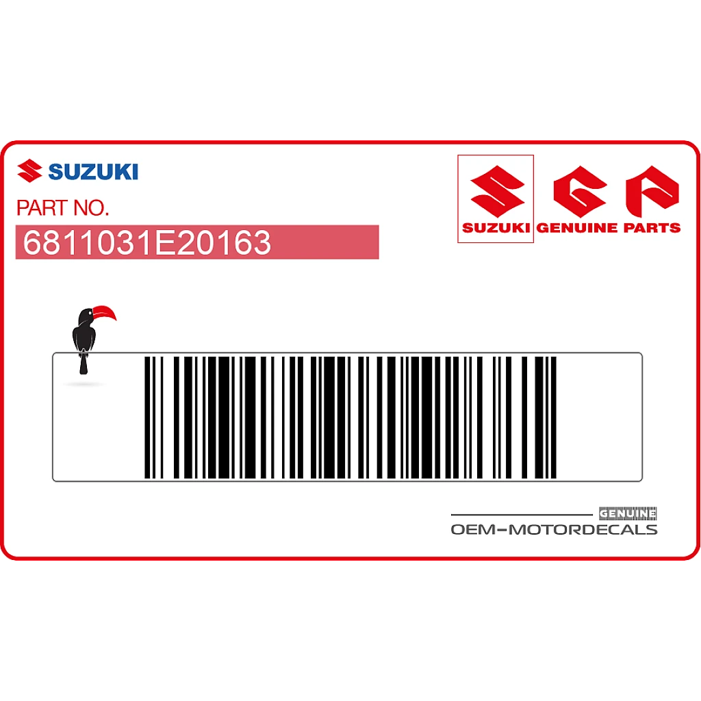Suzuki RF900R Tankaufklebersatz OEM 6811031E20163