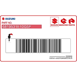 Lower under cowling tape set, left side