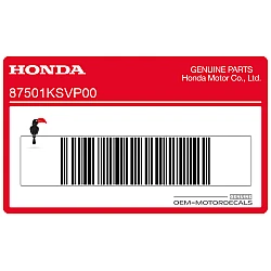 Warnaufkleber für Gepäckträger hinten