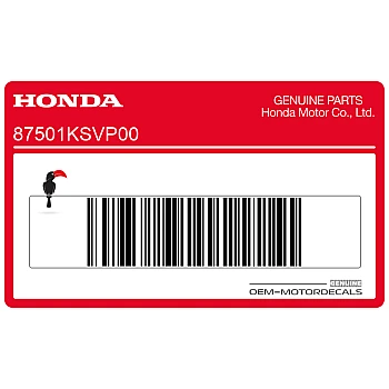 Rear carrier caution label