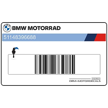 Naklejka na tylną owiewkę / zadupek, prawa strona