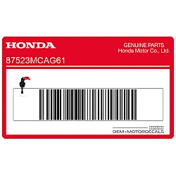 Bagagerek Gewichtslimiet (2,0 KG) waarschuwingslabel