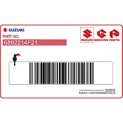 Naklejka ostrzegawcza na szybę owiewki przedniej