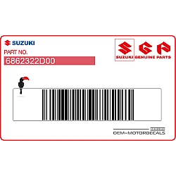 Naklejka ostrzegawcza paliwa na zbiornik paliwa