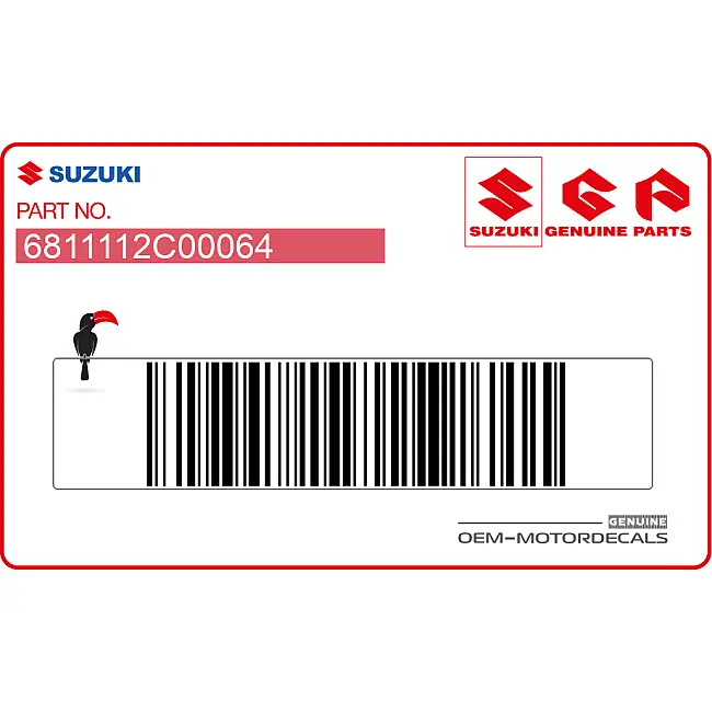 Emblema Suzuki RGV250 Serbatoio SUZUKI OEM 6811112C00064