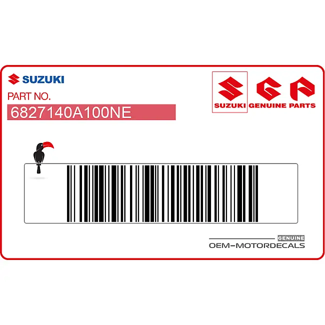 Emblema Suzuki RGV250 para Carenado Lateral OEM 6827140A100NE