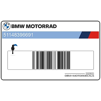 Naklejka na tylną owiewkę / zadupek, lewa strona