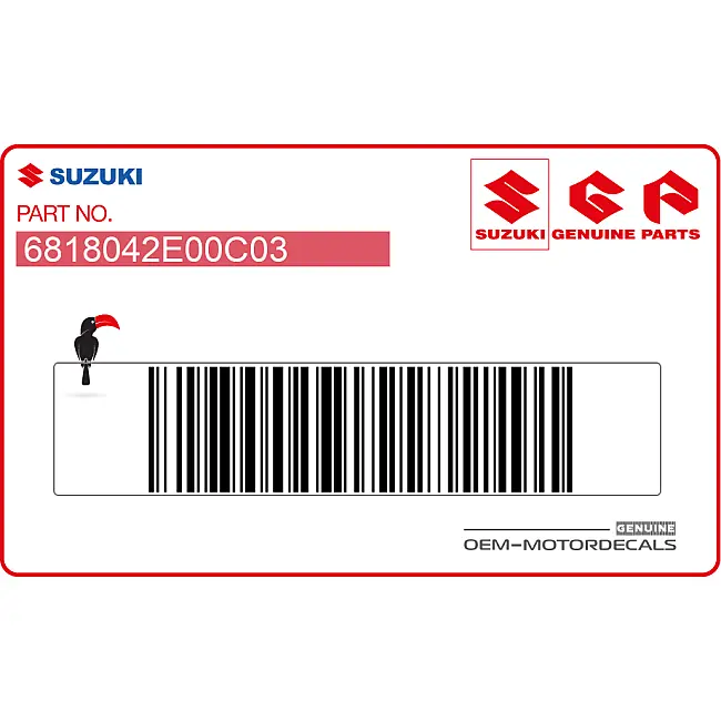 Adesivo carenatura destra Suzuki RGV250 Lato destro OEM 6818042E00C03