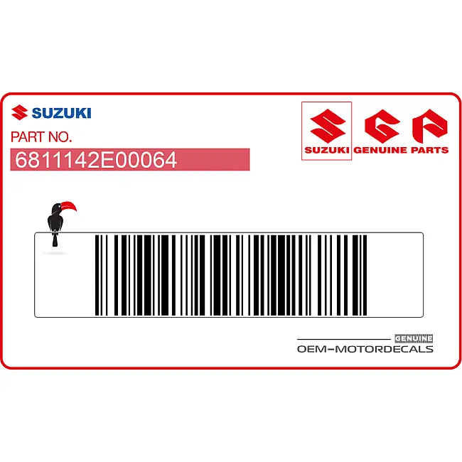 Suzuki RGV250 Naklejka na owiewkę RGV Prawa Strona OEM 6811142E00064