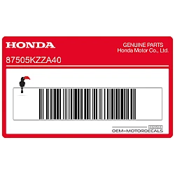 Zijbrug band waarschuwingssticker