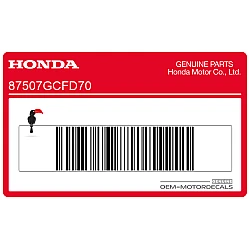 Antriebsketten-Warnaufkleber, rechte Seite