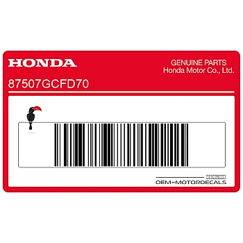 Antriebsketten-Warnaufkleber, rechte Seite