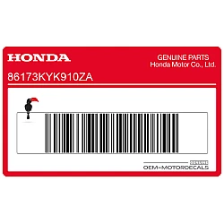 Autocollant de flanc de réservoir, côté droit