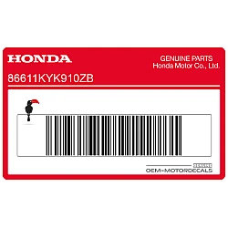 Autocollant logo Honda pour garde-boue avant