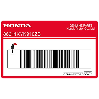 Adesivo logo Honda parafango anteriore