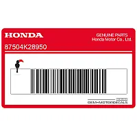HONDA Naklejka ostrzegawcza 