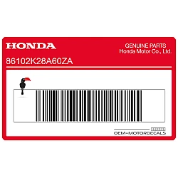 Autocollant logo HONDA pour flanc de carénage