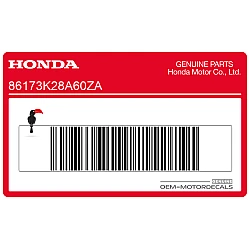 Autocollant de réservoir, côté droit