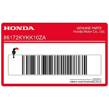 Aufkleber für linke Tankverkleidung, linke Seite