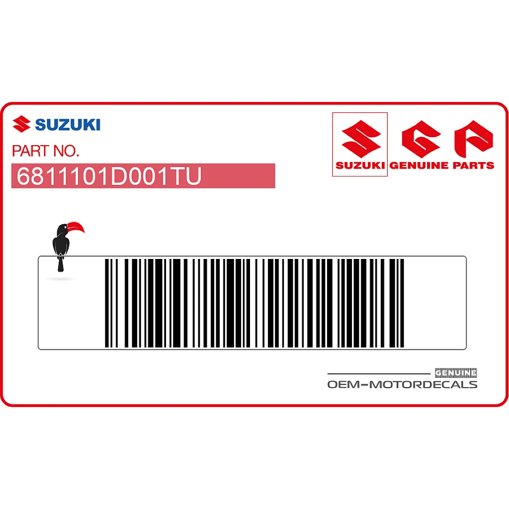 Emblema serbatoio Suzuki RF600R OEM 6811101D001TU