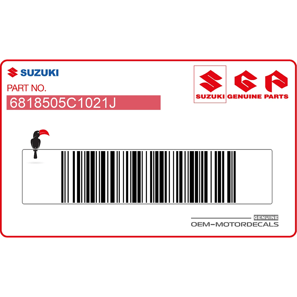 Suzuki RF600R Verkleidungs-Emblem OEM 6818505C1021J
