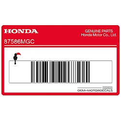 Etichetta di avvertenza serbatoio carburante