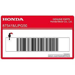Engine crankcase OIL CAPACITY label