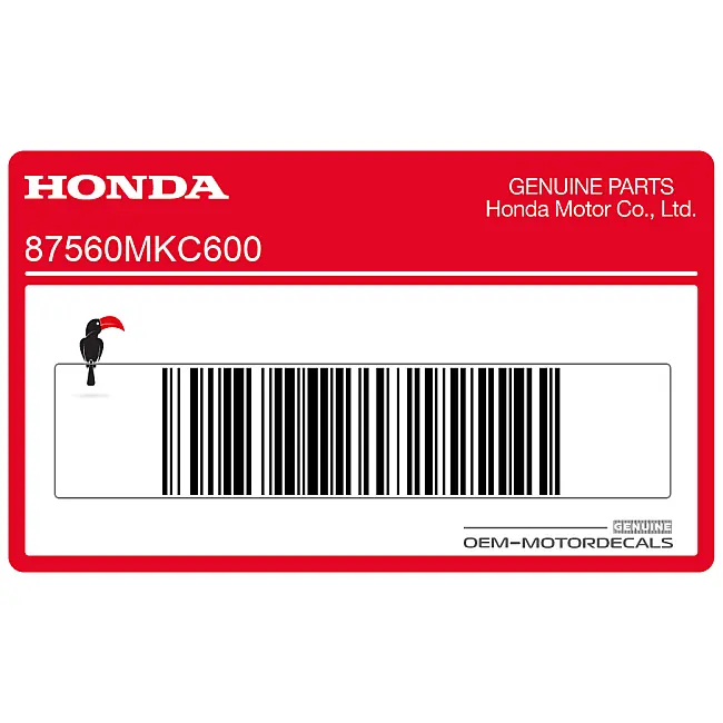 Honda CRF1100 Africa Twin avertissement traduction française OEM 87560MKC600