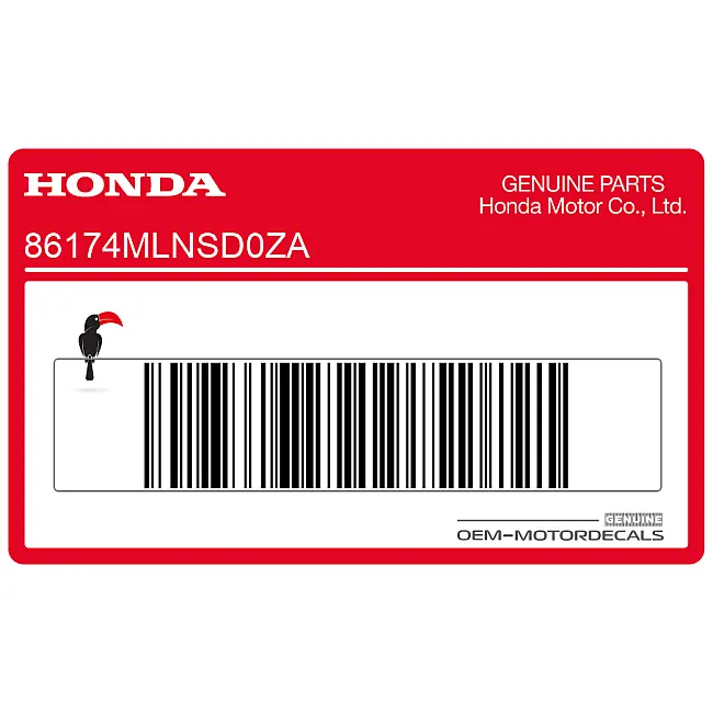 Honda CRF1100 Africa Twin Kraftstofftank Aufkleber linke Seite OEM 86174MLNSD0ZA