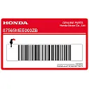 Dashboard caution label
