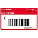 Fuel tank caution label, French